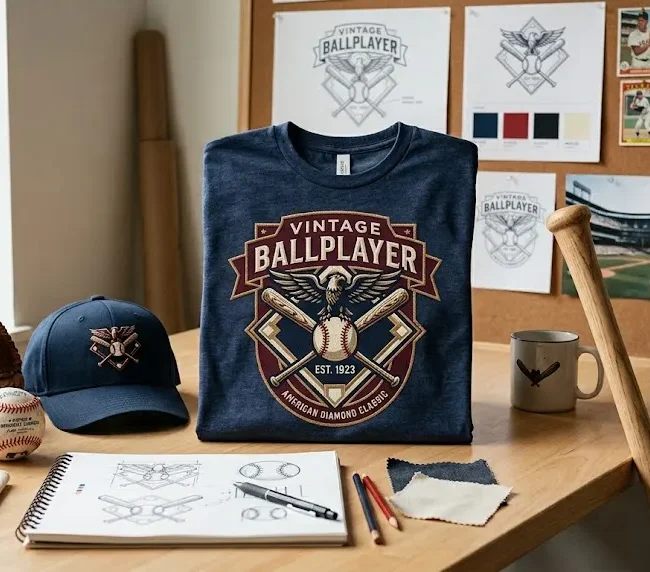 Baseball Lifestyle 101 logo concept with baseball apparel and modern sports branding