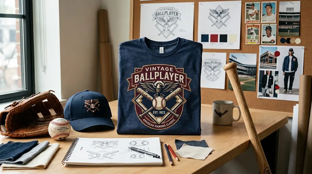 Baseball Lifestyle 101 logo concept with baseball apparel and modern sports branding