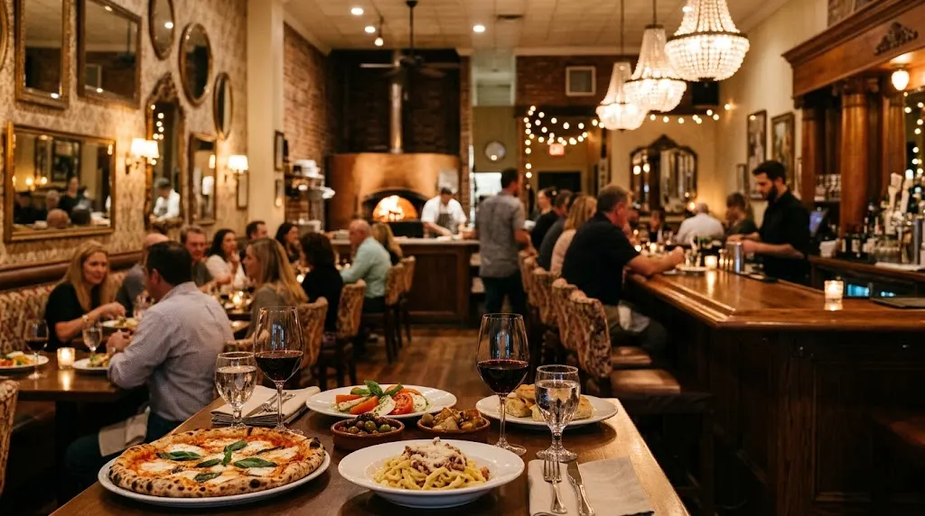 Italian pizza and handmade pasta served inside a vintage-inspired Sarasota restaurant