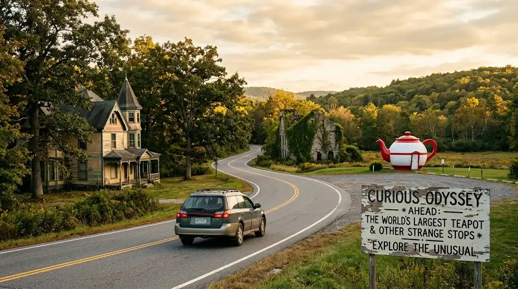 Weird places to visit on the East Coast featuring unusual landmarks and historic attractions